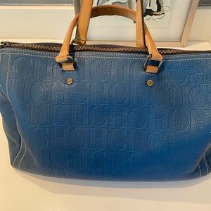 Used Authentic Carolina Herrera leather large bag